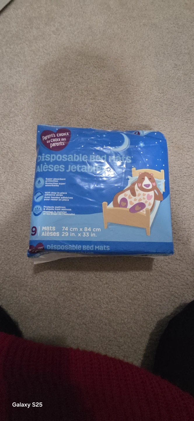 Parent's Choice Disposable Bed Mats 9 Pack