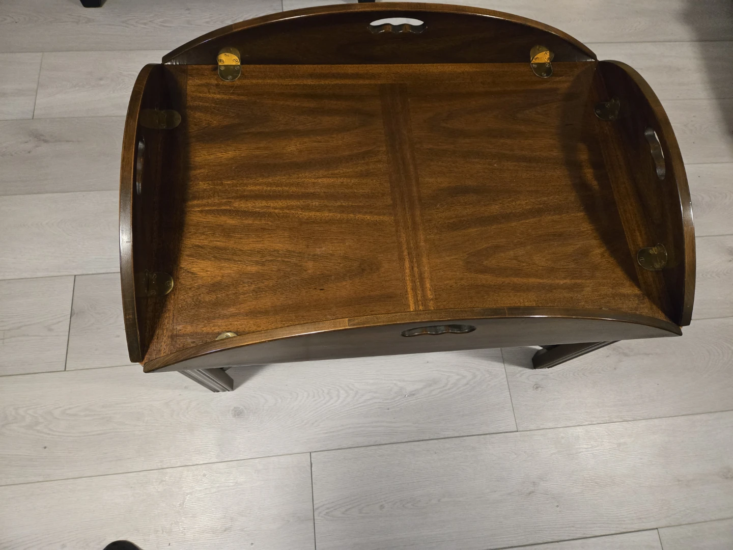 Vintage Solid Wood Drop-Leaf Butler Coffee Table - photo 2
