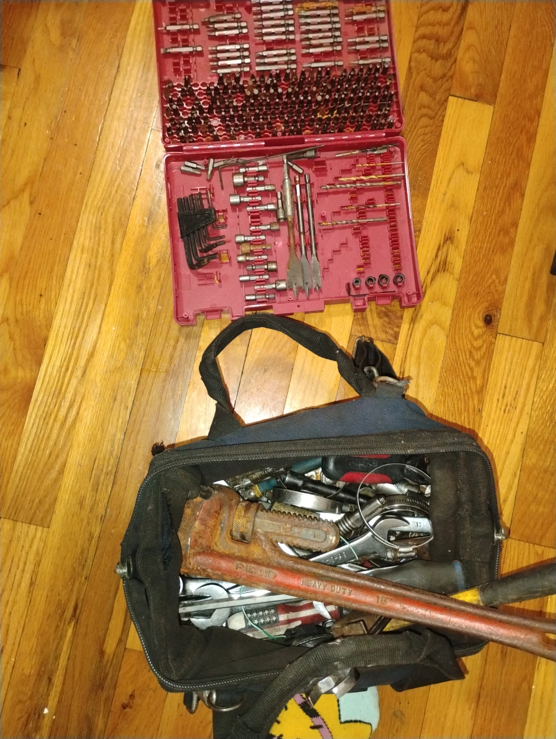 Assorted Hand Tools and Drill Bit Set - photo 2