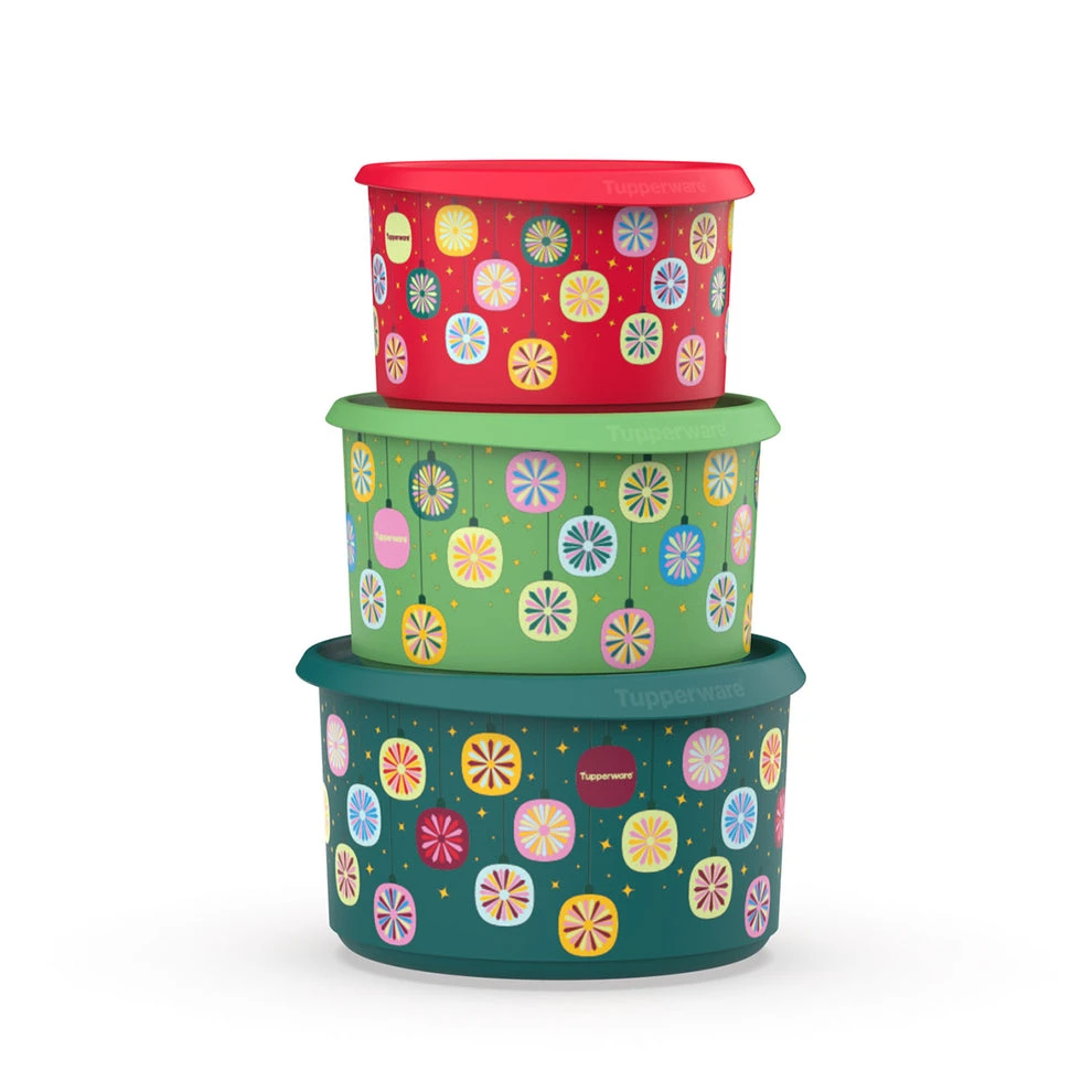 Tupperware® Holiday Canister Set – 3 Pieces 🎄🎁✨