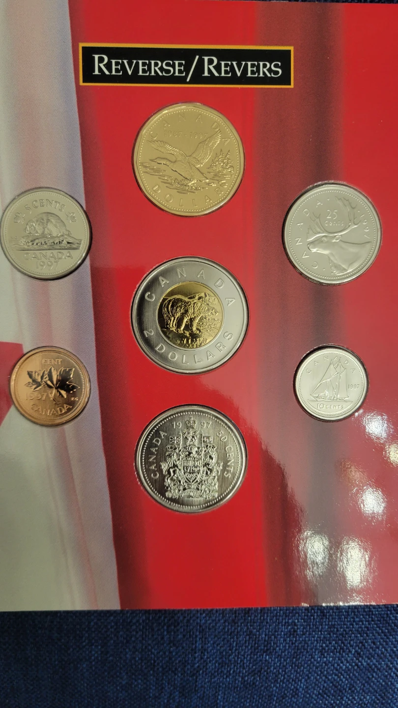 1997 Oh Canada! Uncirculated Coin Set - photo 3
