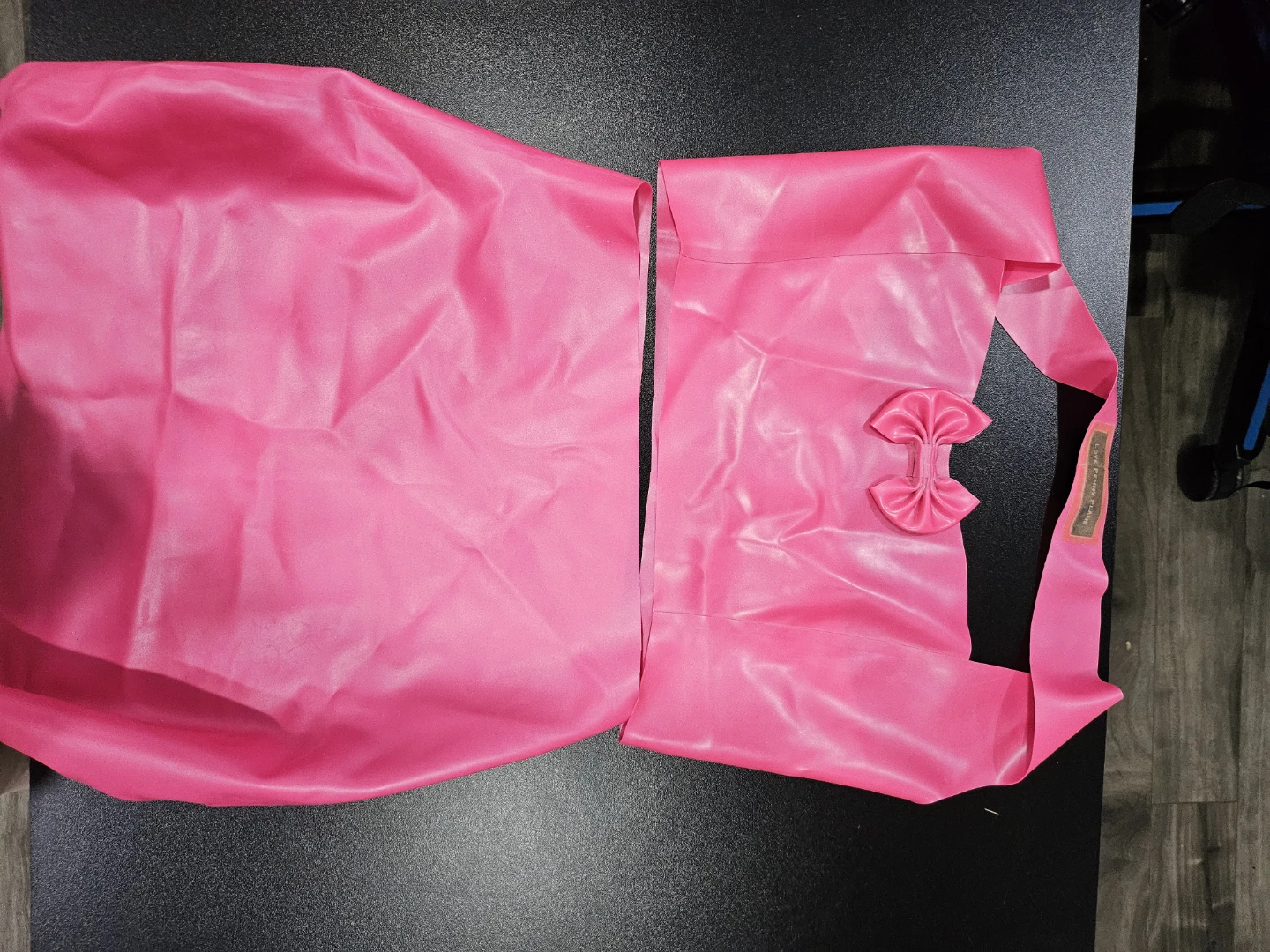 Love Penny Plane Pink Latex Skirt and Top Set
