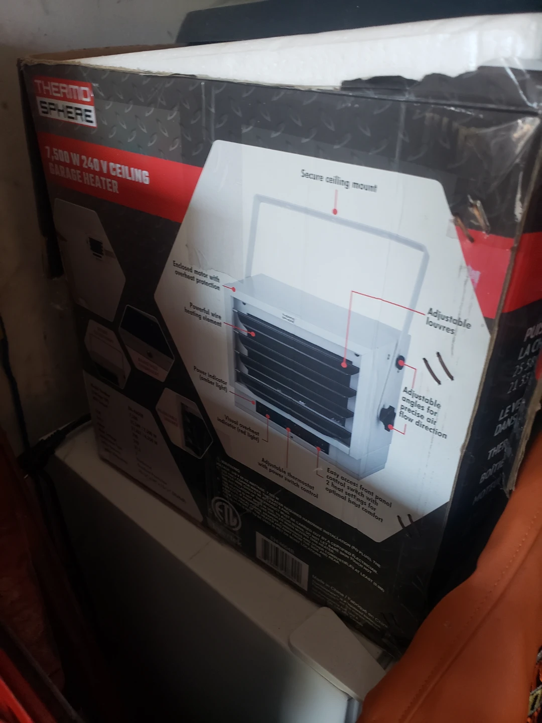 ThermoSphere 7,500W 240V Garage Heater