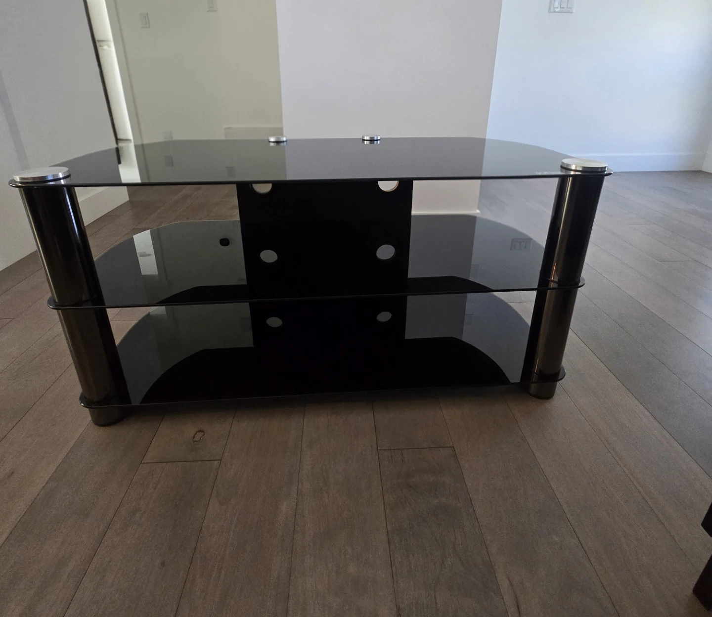 Sonax Black Glass TV Stand