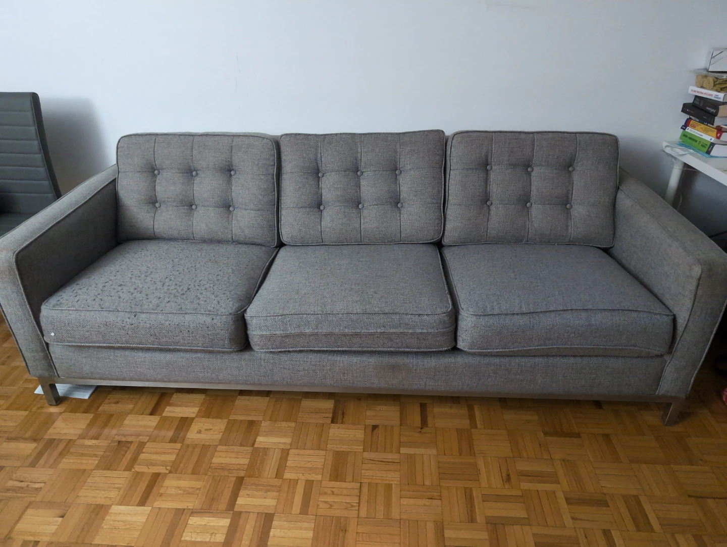 Mid-century Modern Style Grey Sofa