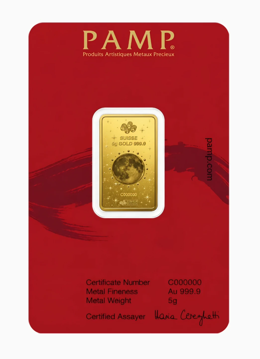 PAMP 5g Year of the Goat Gold Bar - photo 2