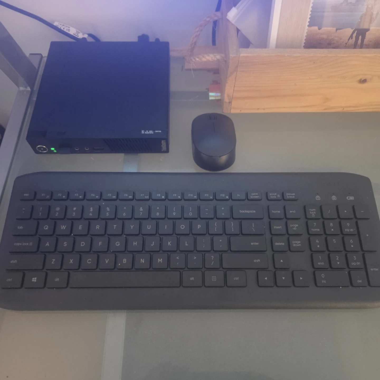 Lenovo mini computer with keyboard and mouse - photo 2