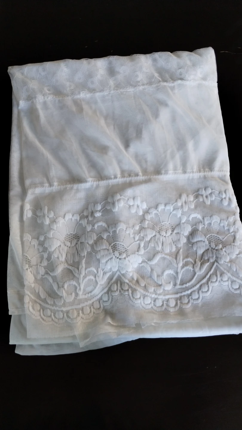 White Lace Sheer Curtains - photo 5