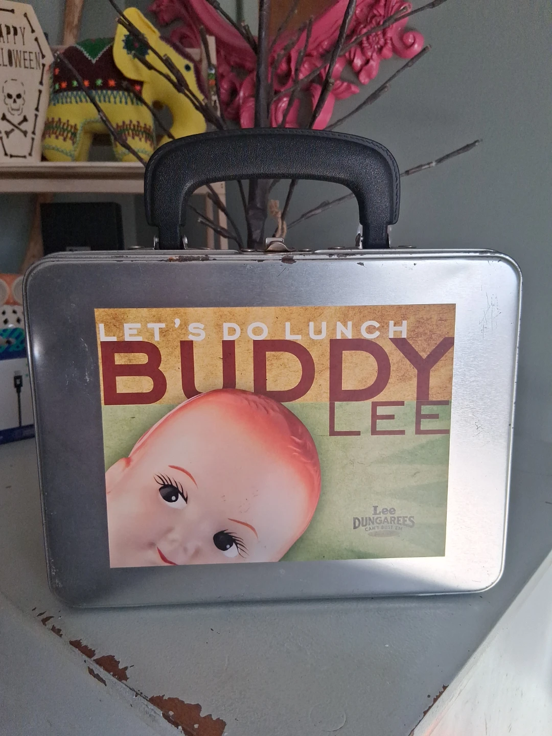 Buddy Lee Doll in Metal Lunchbox