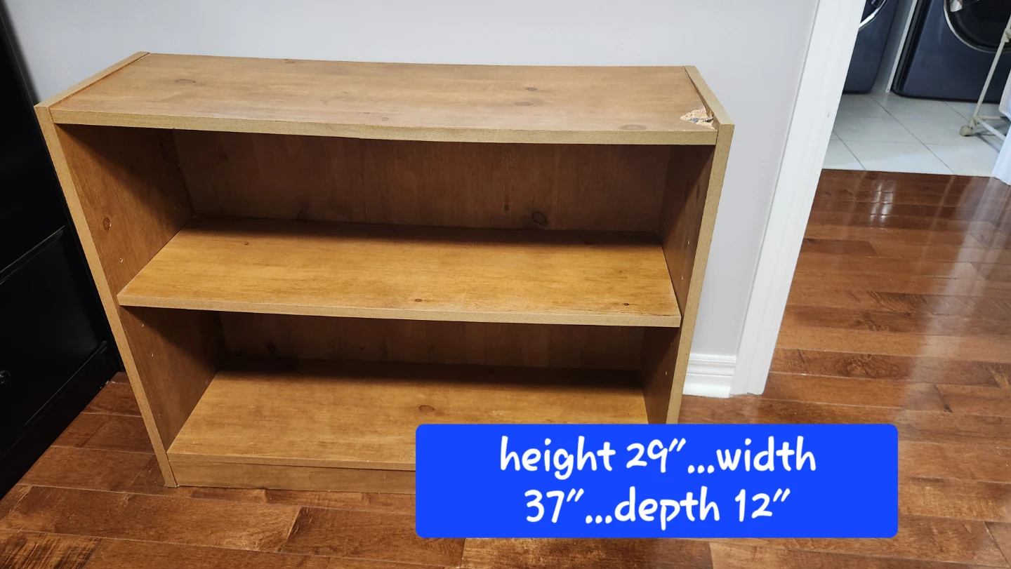 Wooden bookshelf - photo 2