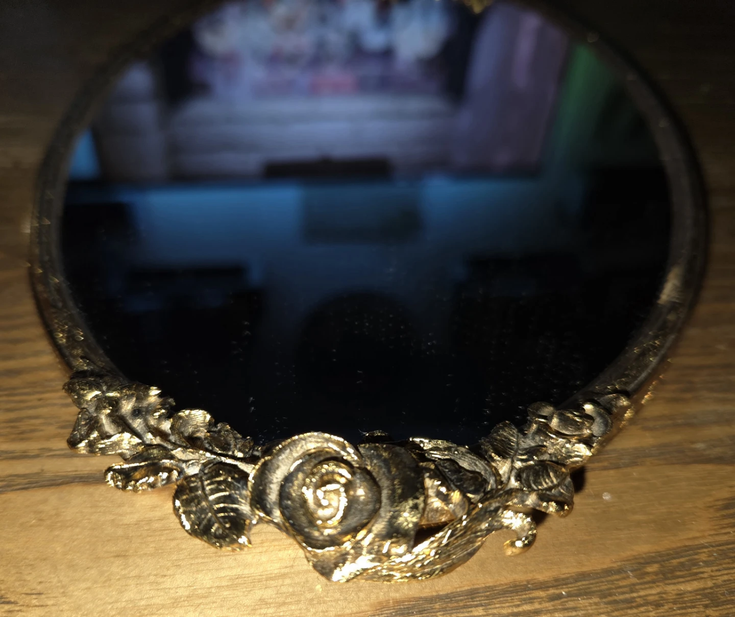 vintage Hollywood Regency mirrored vanity tray, - photo 4