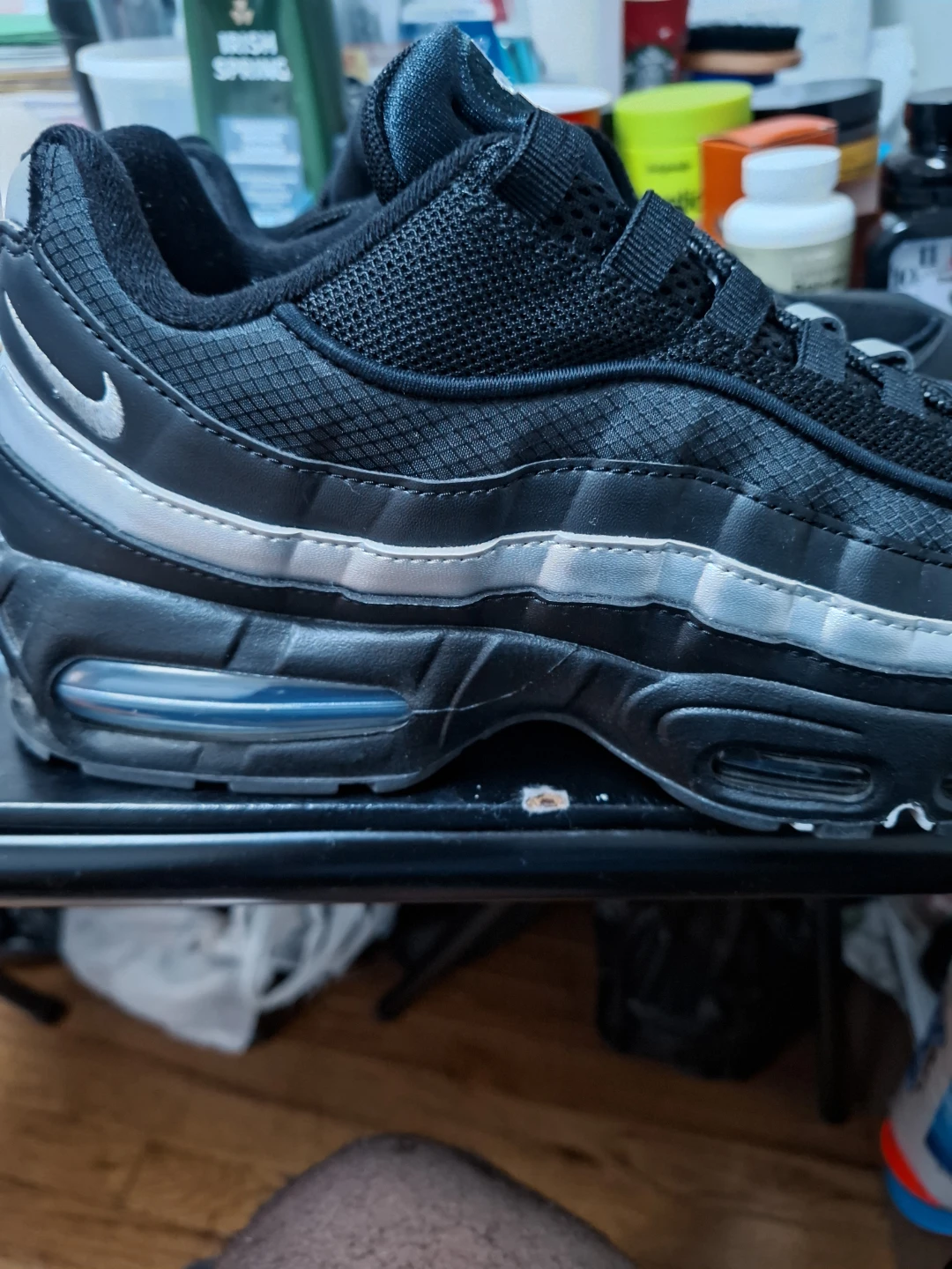 Nike Air Max 95 Black and Silver - photo 2