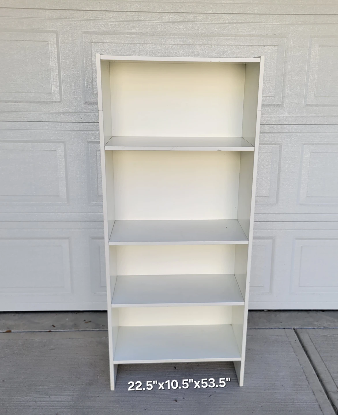 Very Nice White 4-Shelf Bookcase / Bookshelf / Shelving Unit. - photo 3