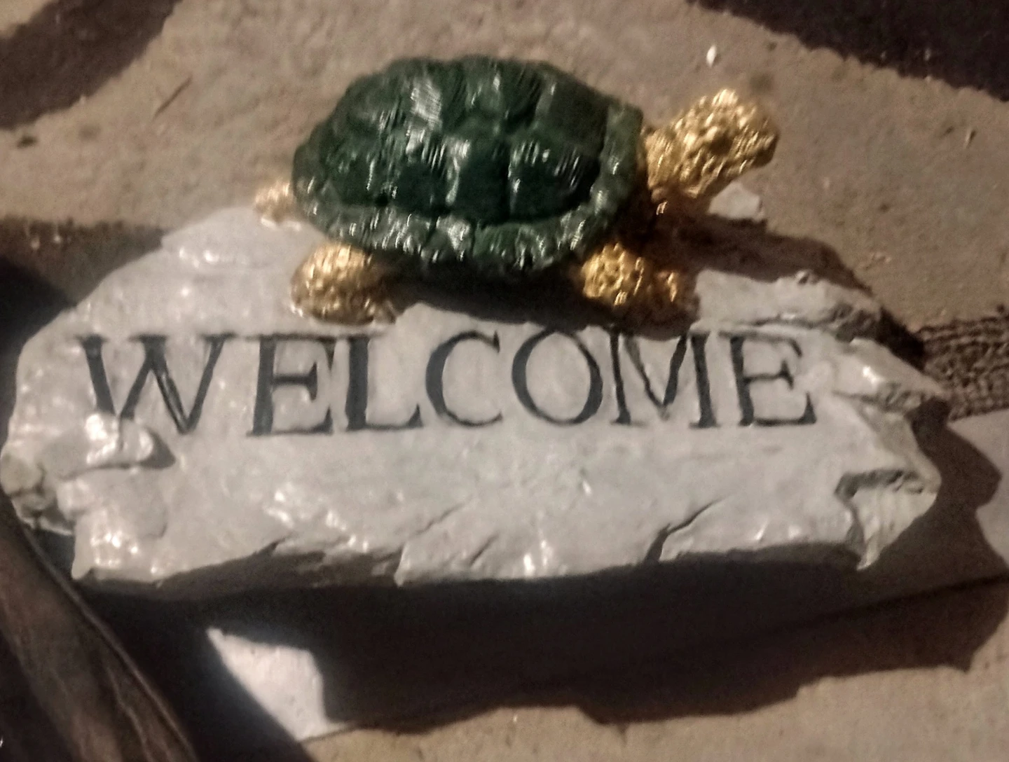Turtle welcome rock - photo 2