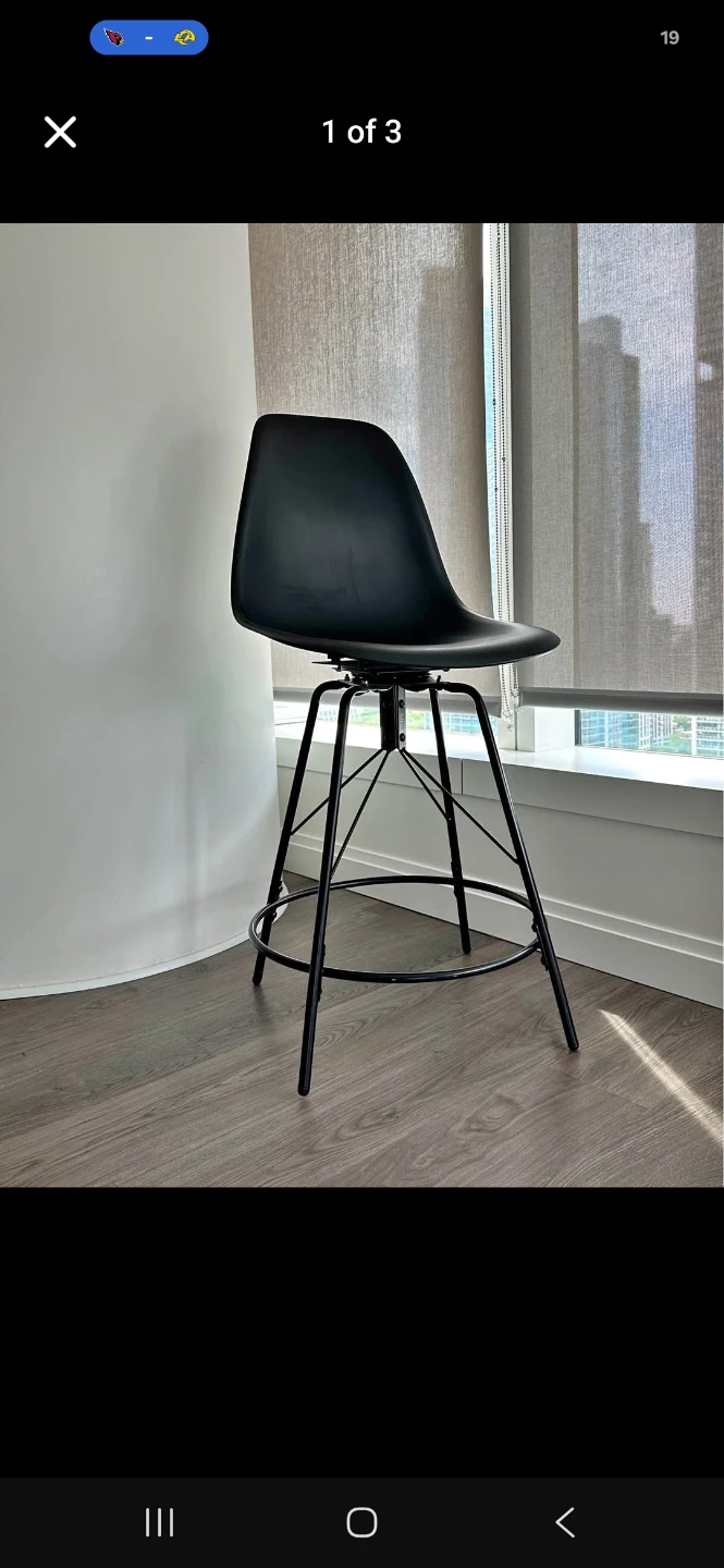4 bar height Swivel Bar Stool