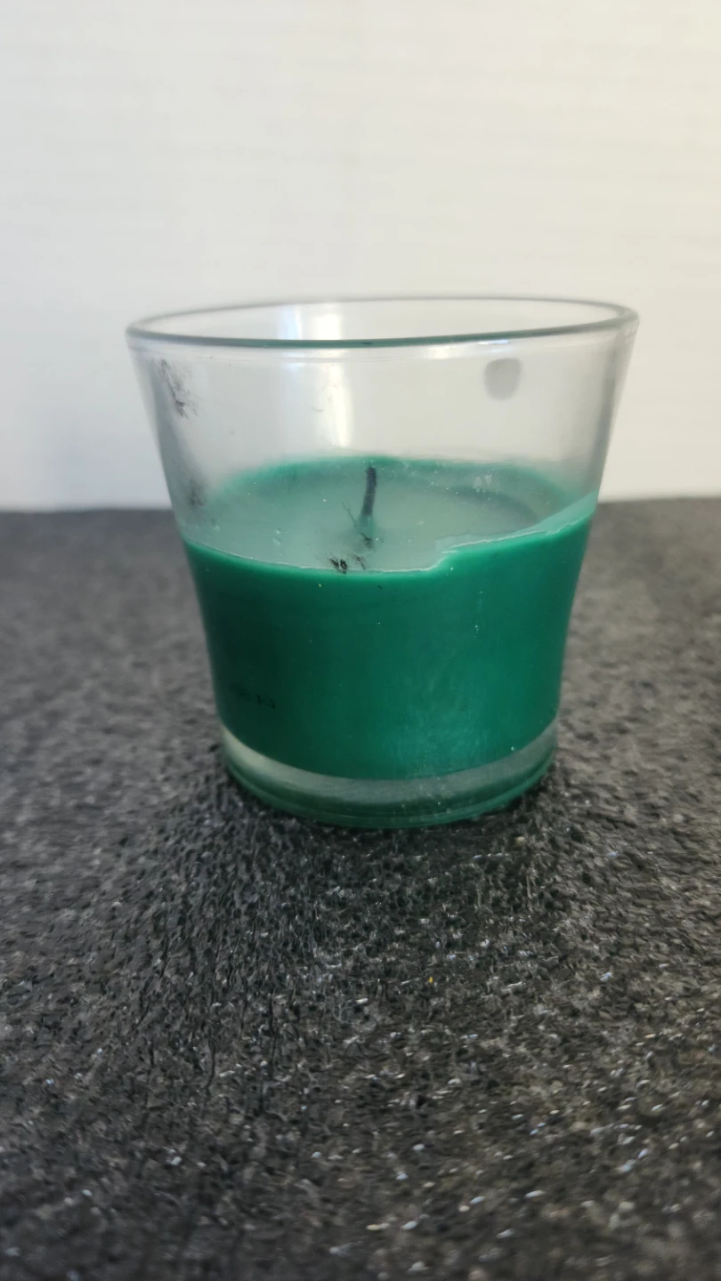 Green Scented Glass Jar Candle
