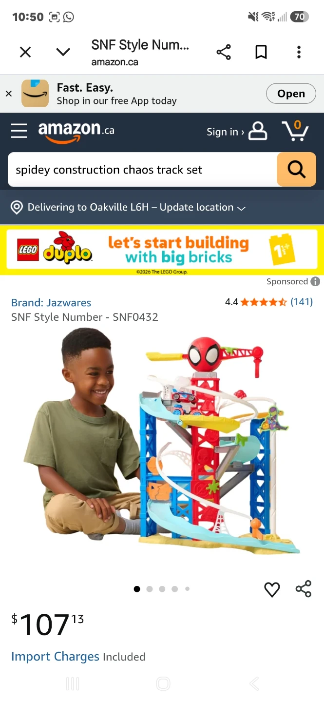 Jazwares Spidey and His Amazing Friends Construction Track Set