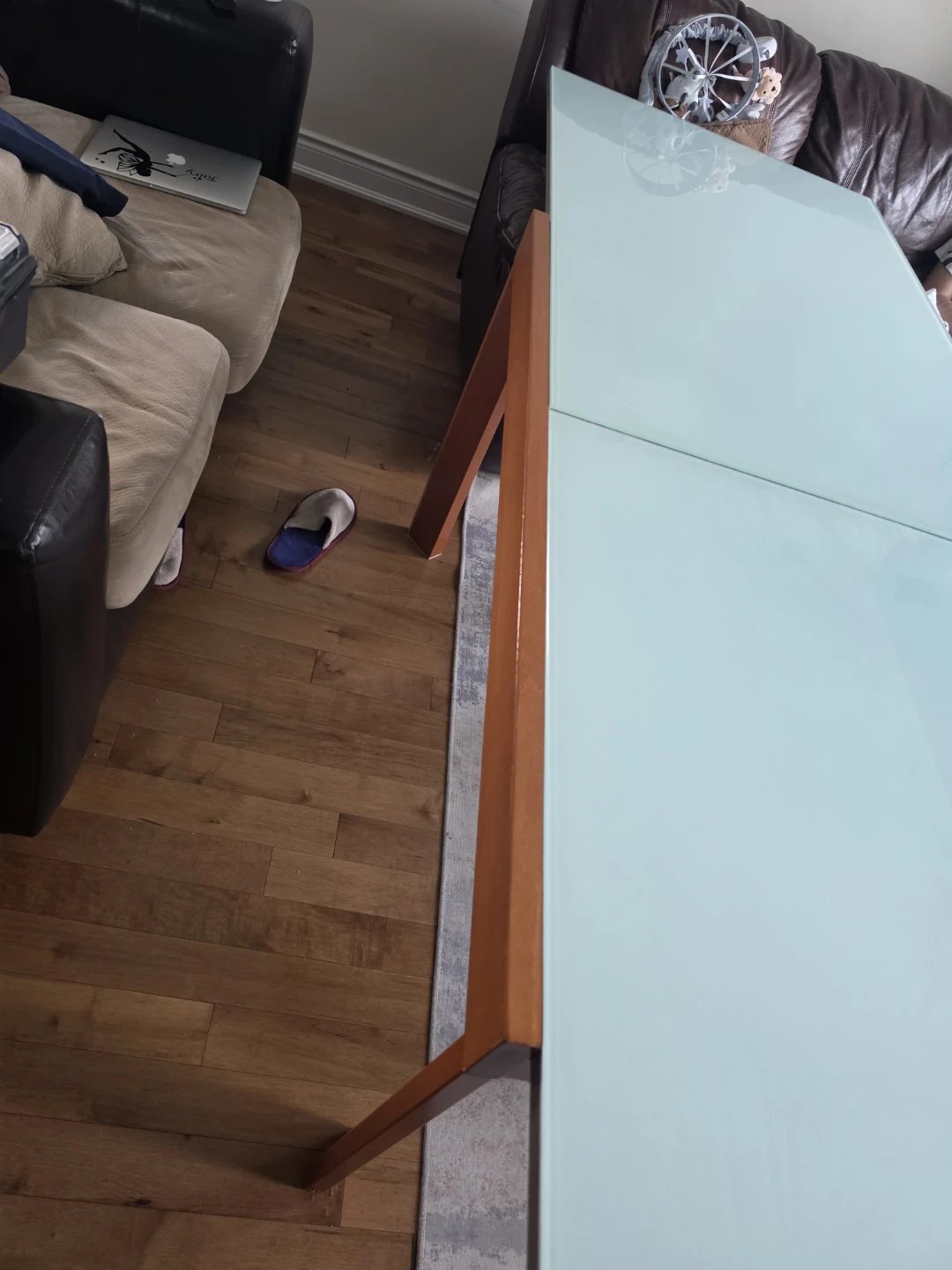 The vintage Calligaris Tempered Glass Dining Table - photo 4