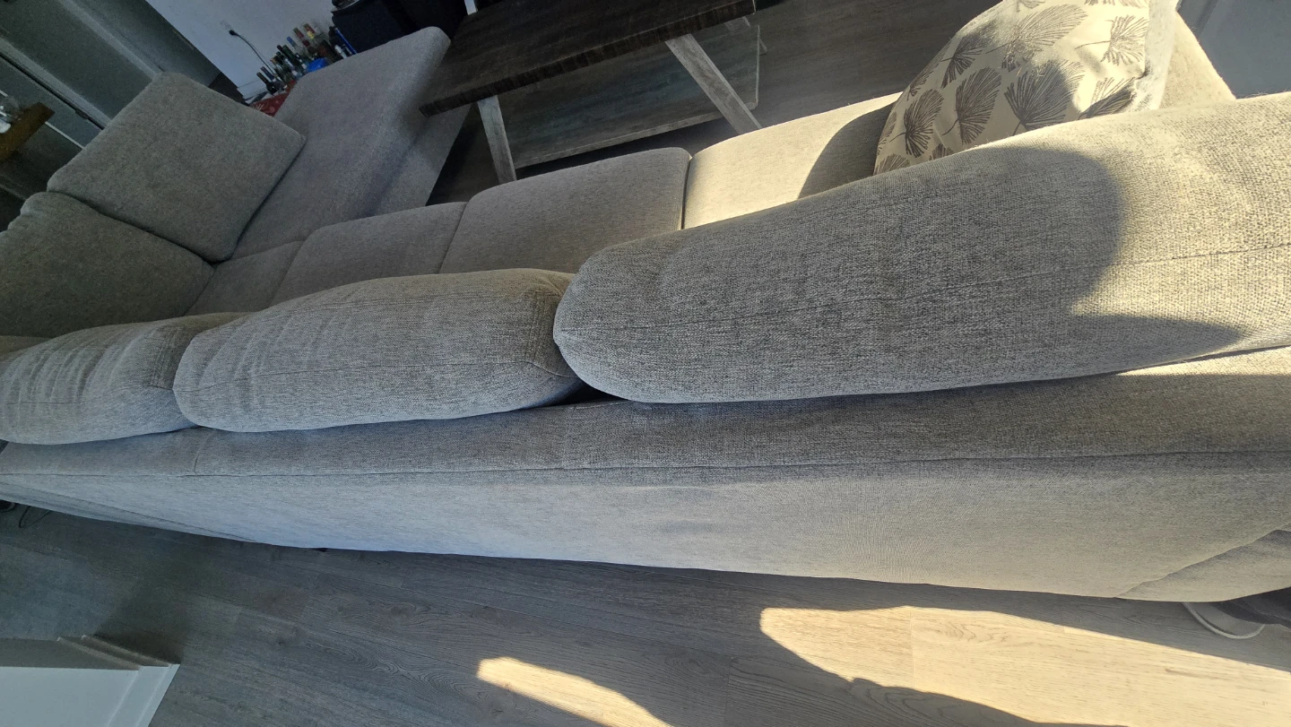 SBF Upholstery Hopkins Fabric Sectional Sofa - Roma Ash Grey - photo 4