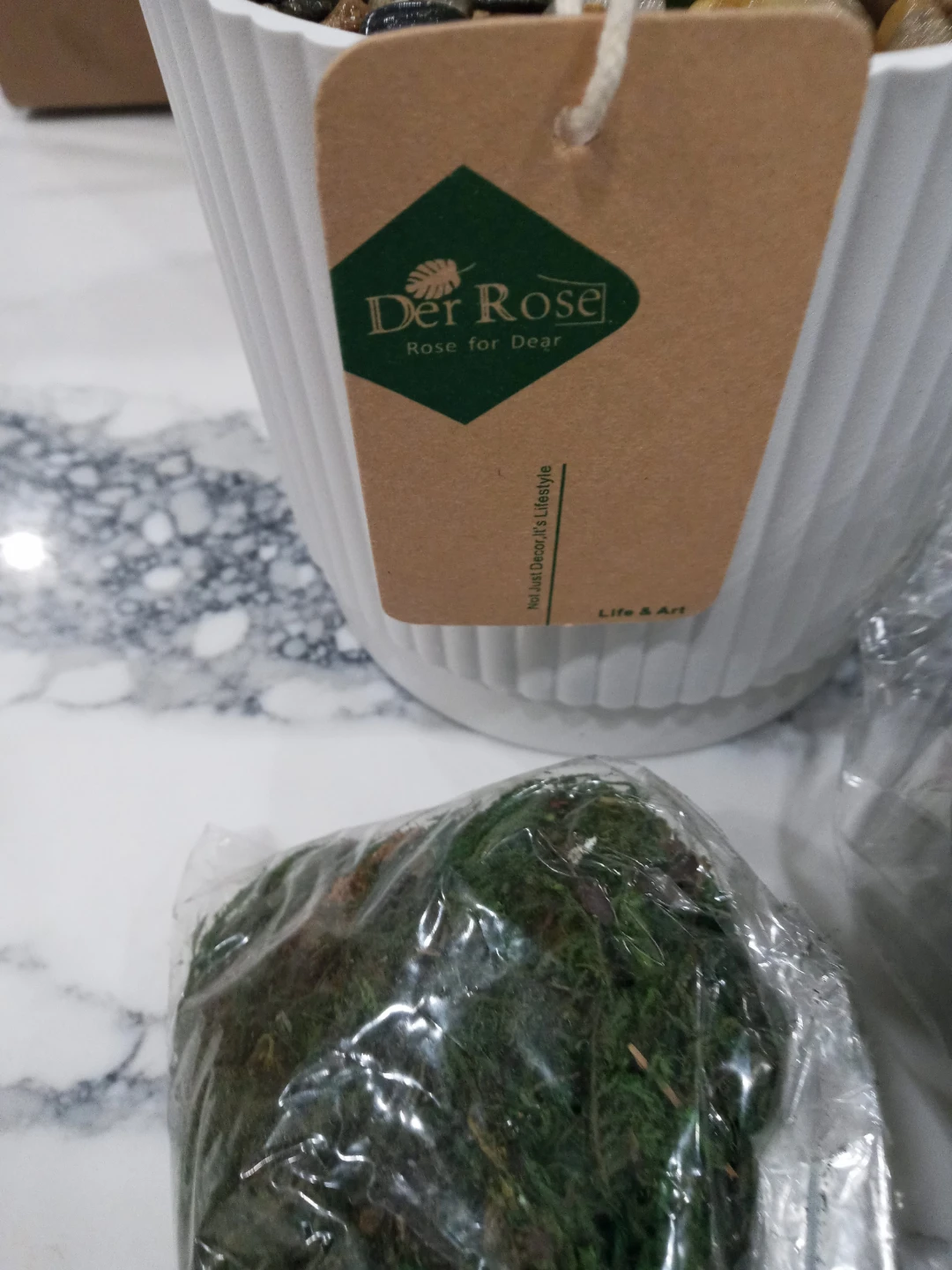 Der Rose Artificial Monstera Faux Plant