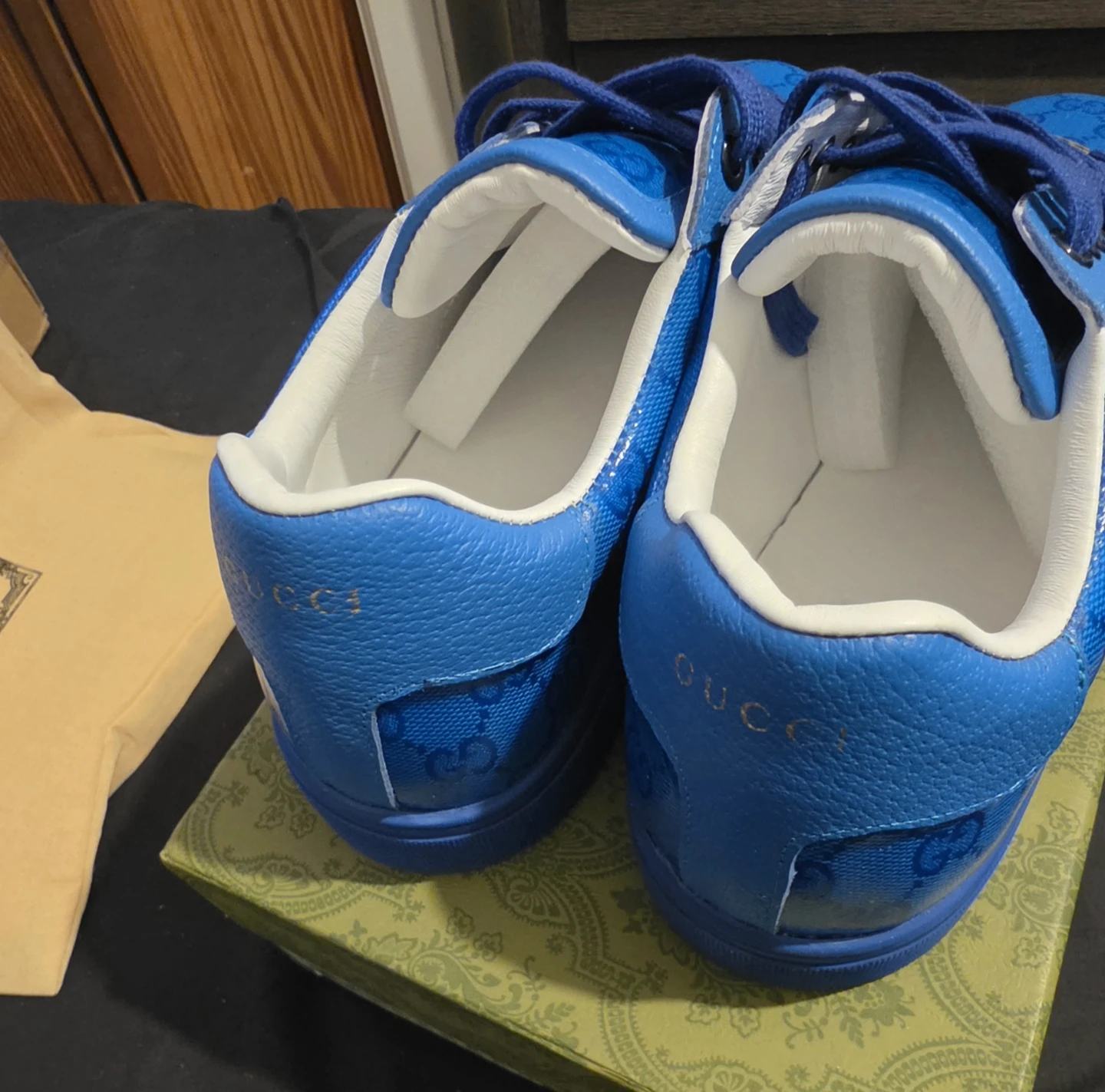 Gucci Ace Sneakers Blue sz 10 mens brand new - photo 5