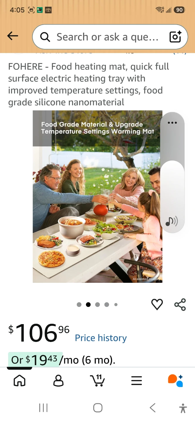 FOHERE Electric Food Warming Mat - photo 2