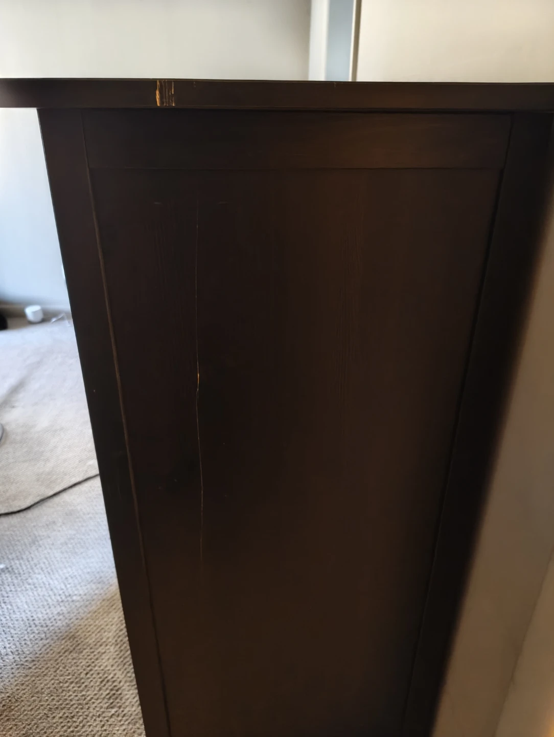 Dark Brown Wooden Dresser - photo 2
