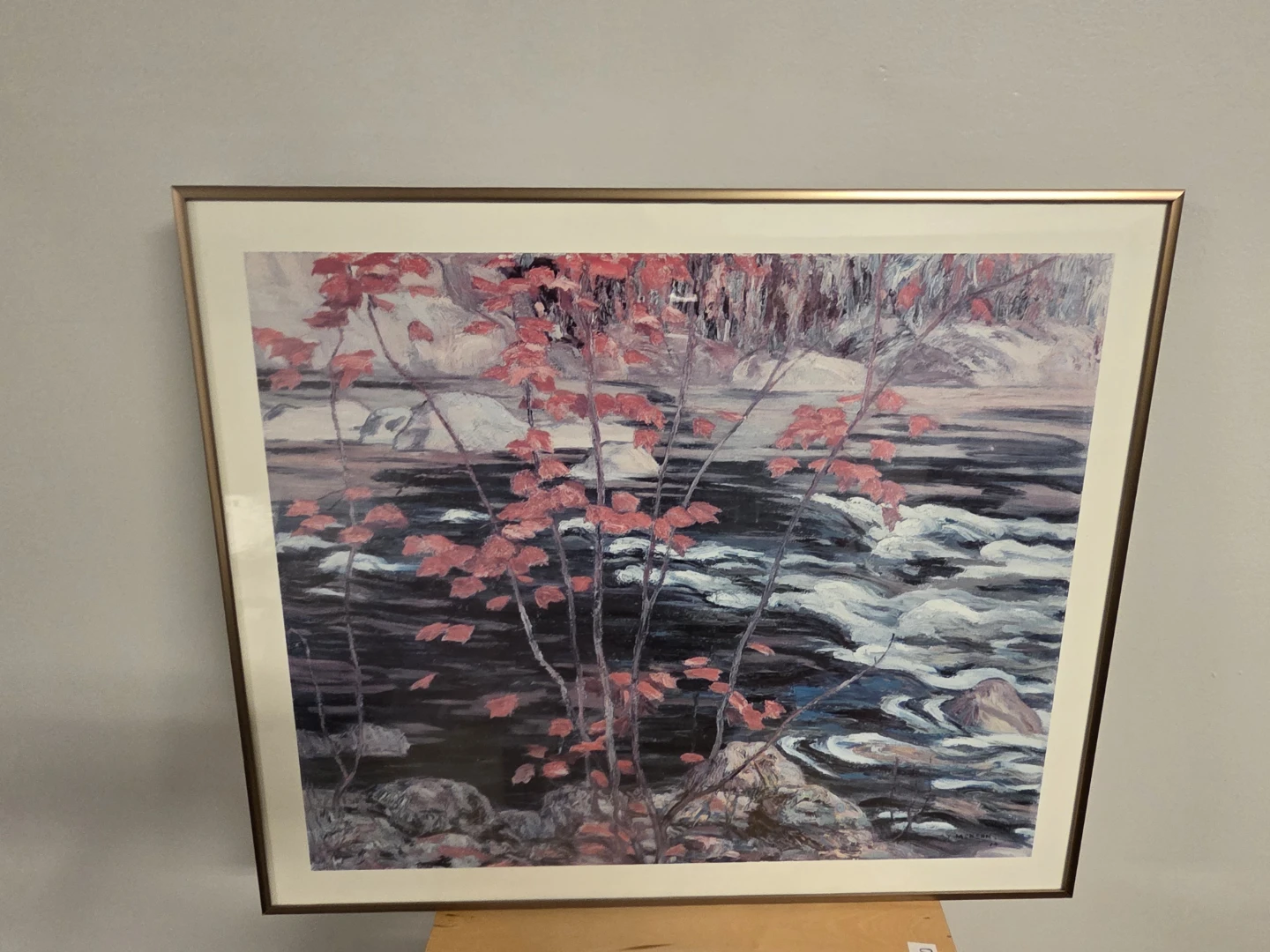 A.Y. Jackson The Red Maple Framed Print