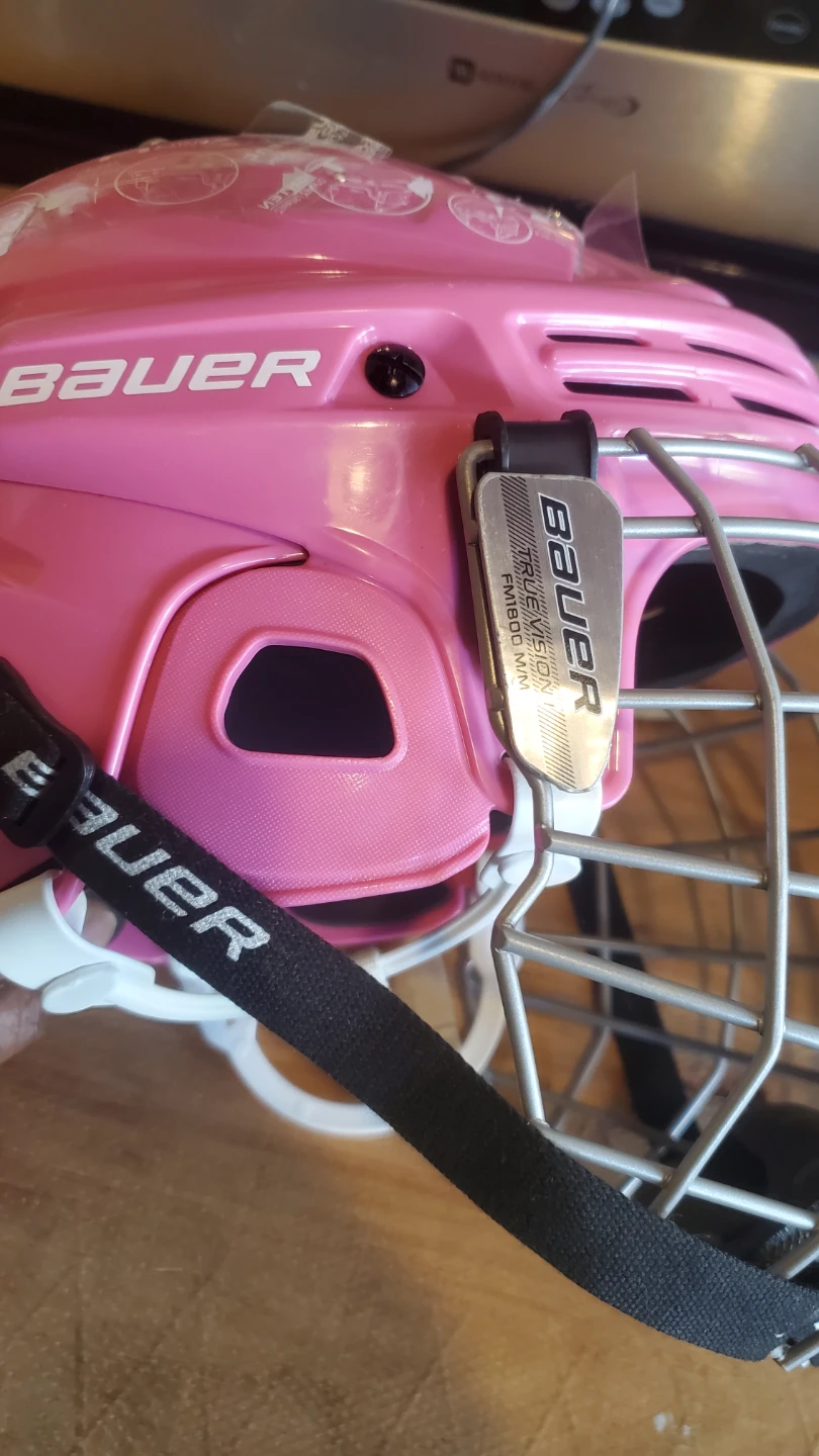 Bauer Hockey Helmet with Cage - Pink - photo 5