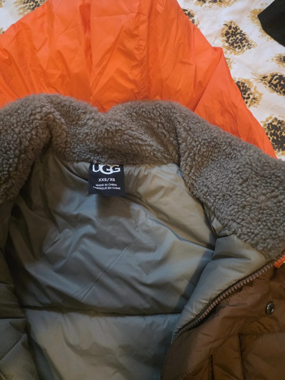 UGG Brown Puffer Jacket