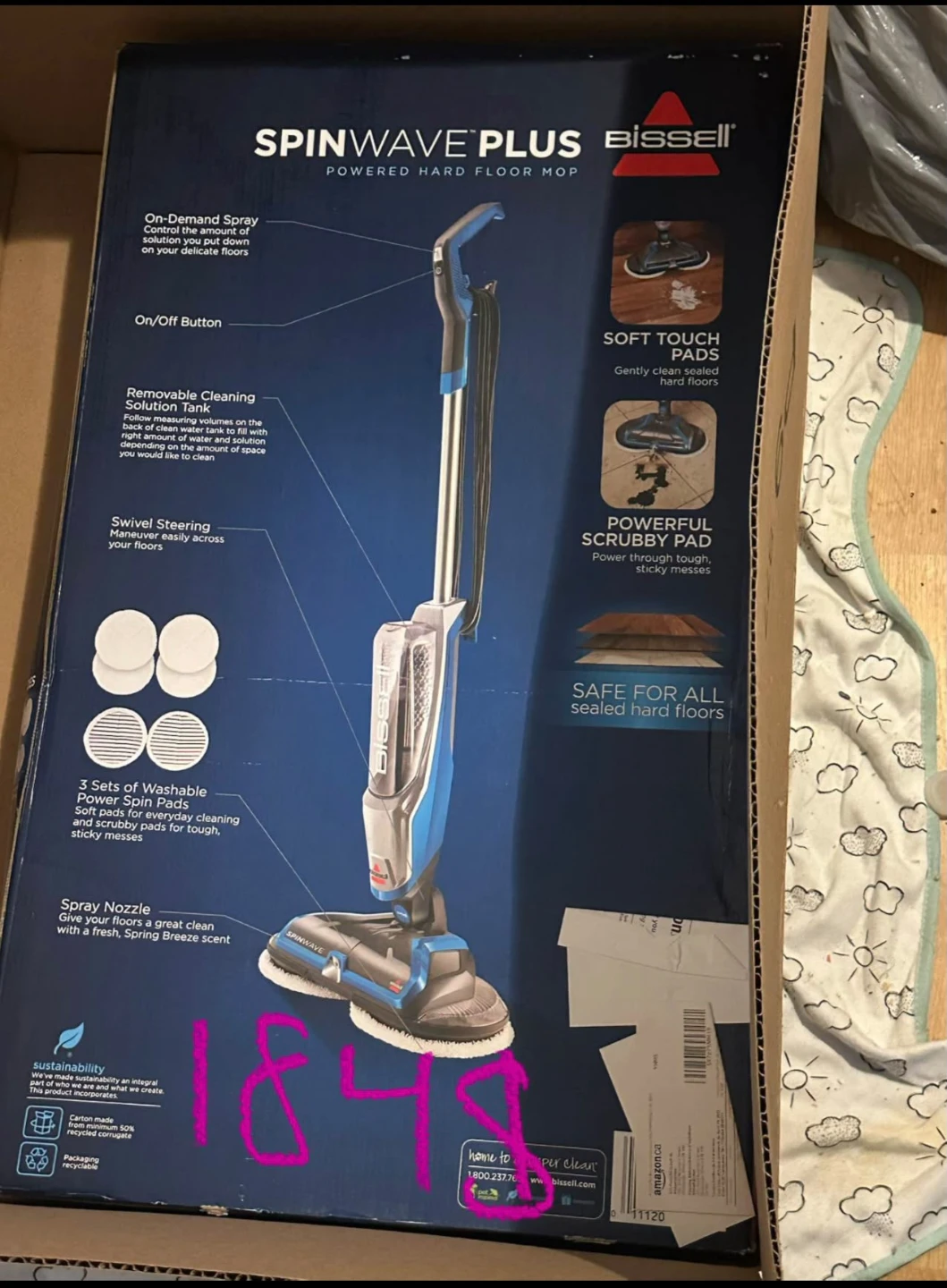 Bissell SpinWave Plus Powered Hard Floor Mop