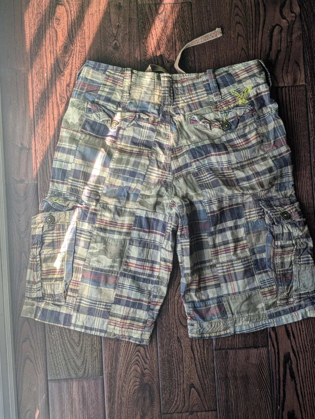 American Eagle Plaid  cargo shorts - photo 4