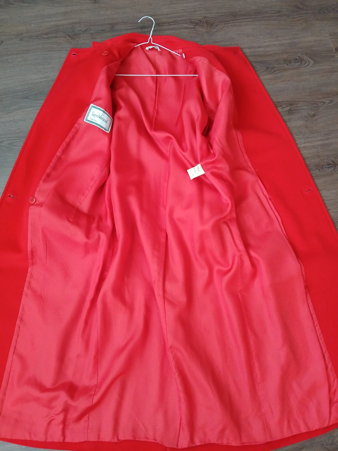 Gianni Versace Red Wool Coat - photo 2