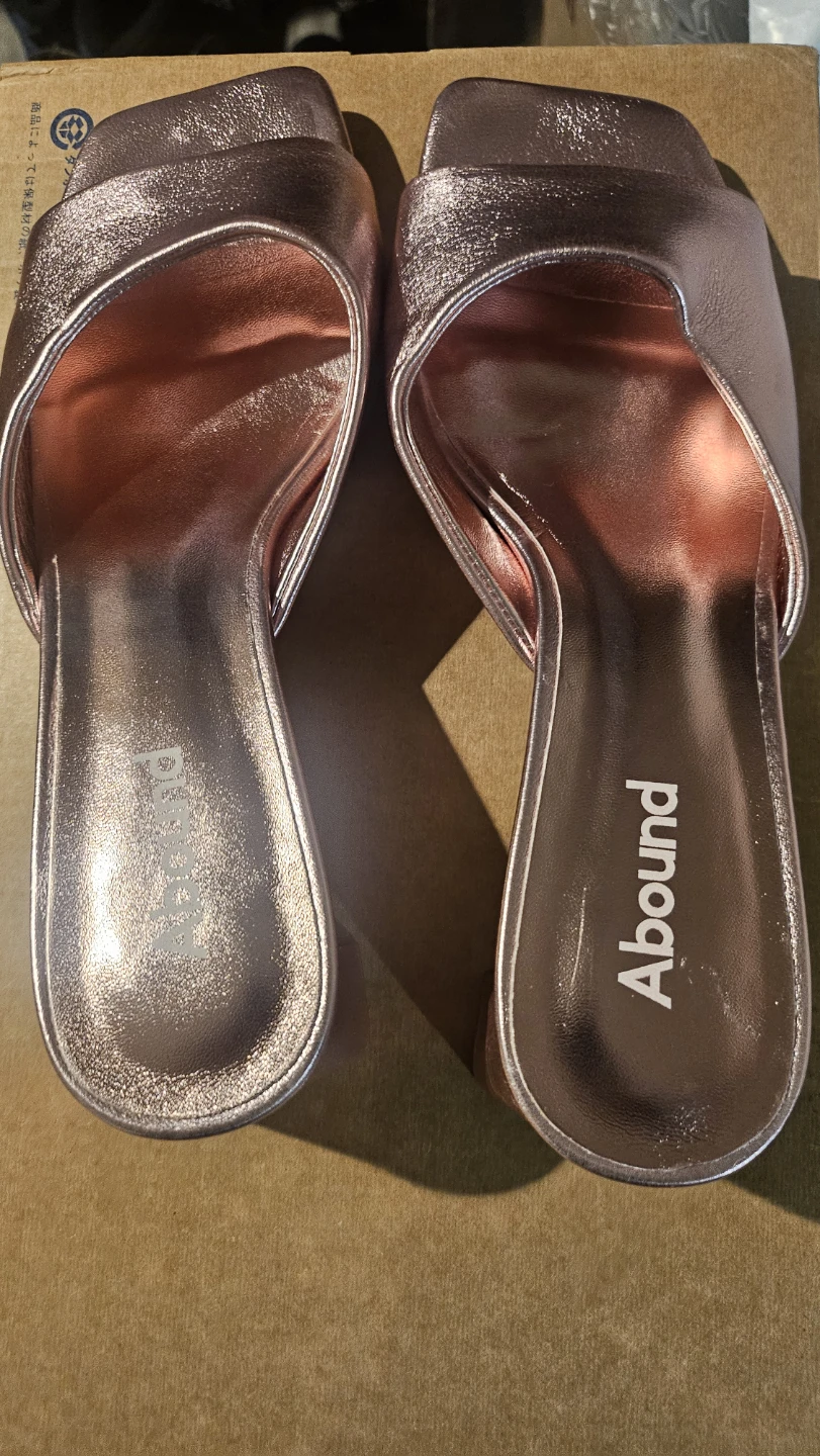 Abound Metallic Rose Gold Block Heel Mules - photo 3