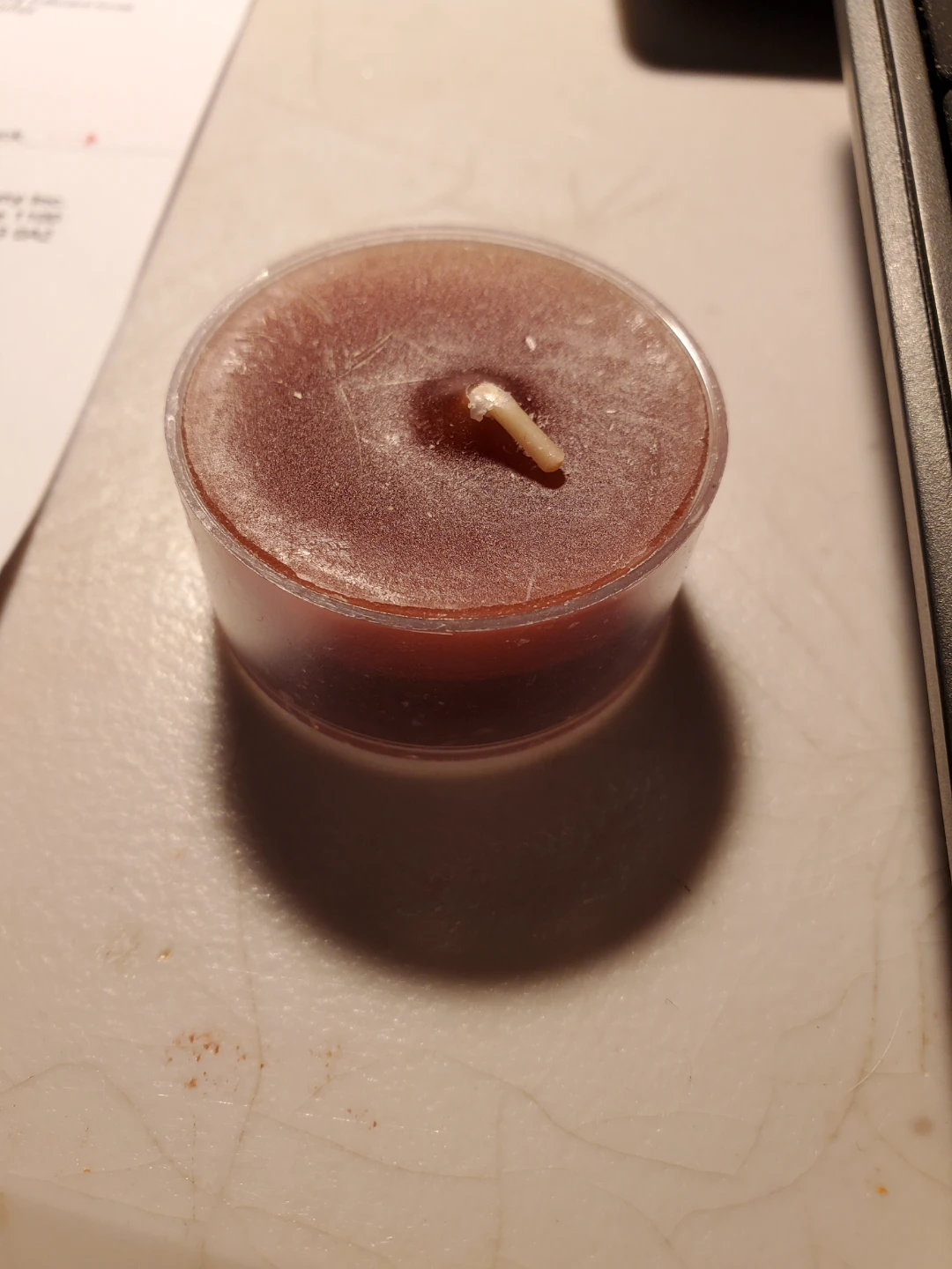 Small Maroon Tealight Candle
