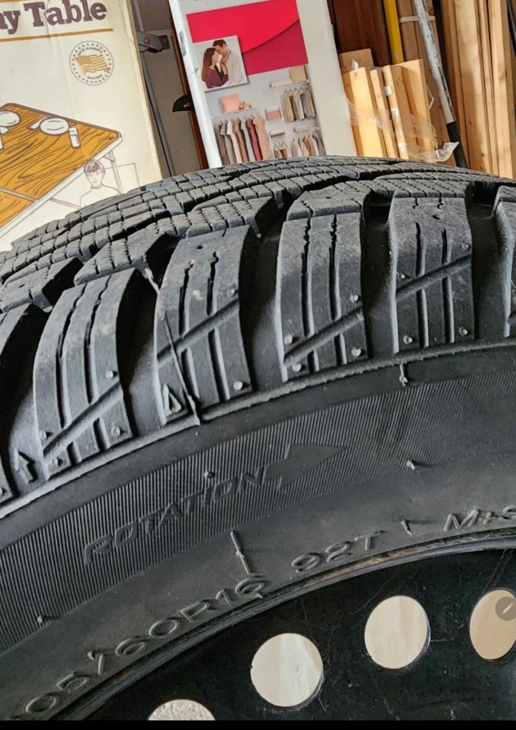 205/60R16 Winter Tires with Black Steel Rims - photo 5