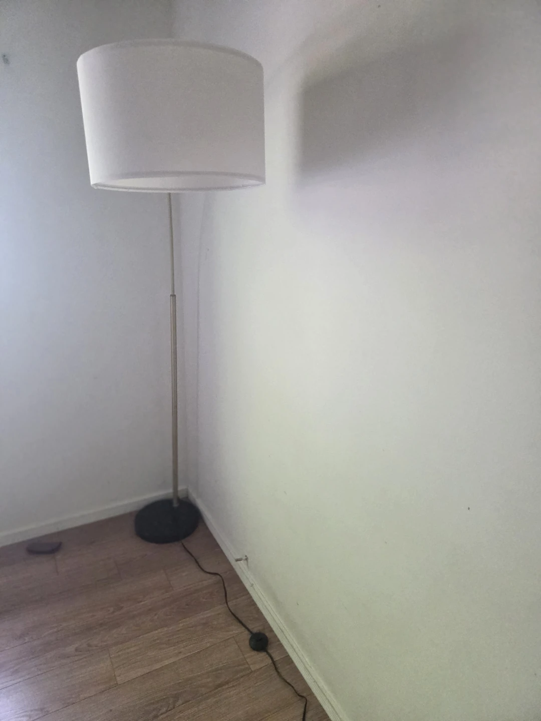 Minimalist Floor Lamp with White Shade