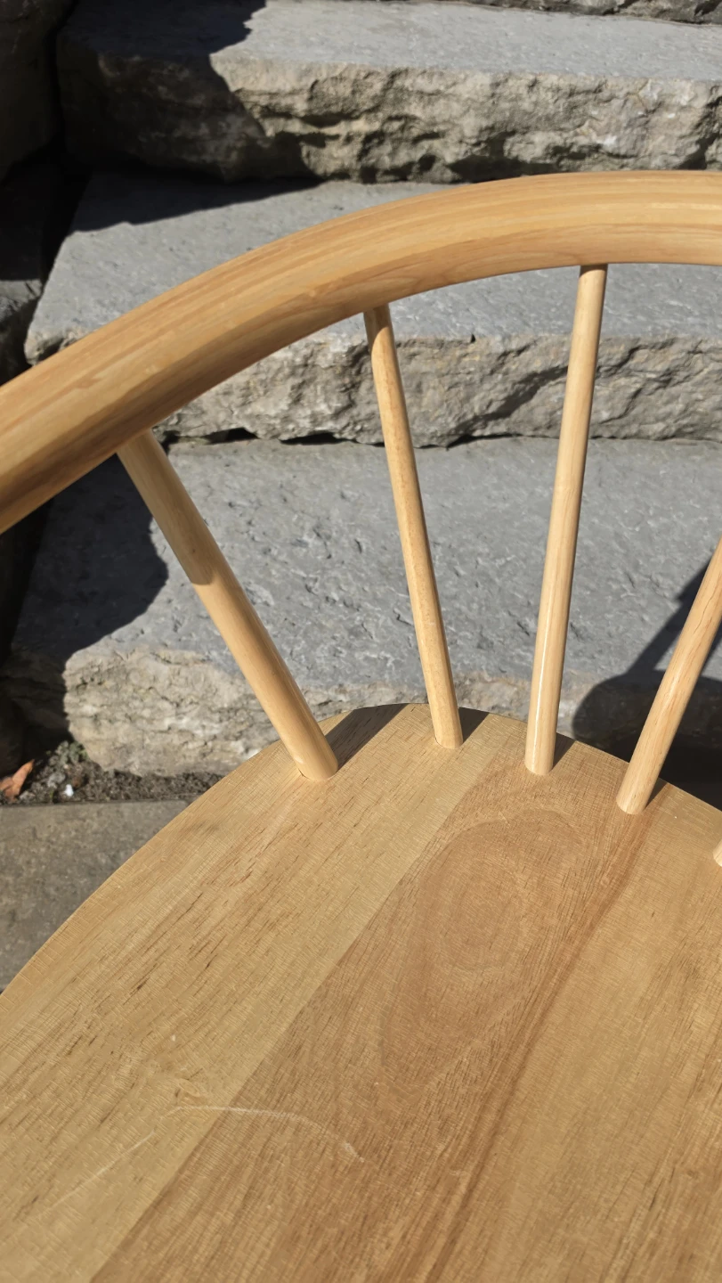 Set of 4 Wooden Spindle Dining Chairs - photo 4