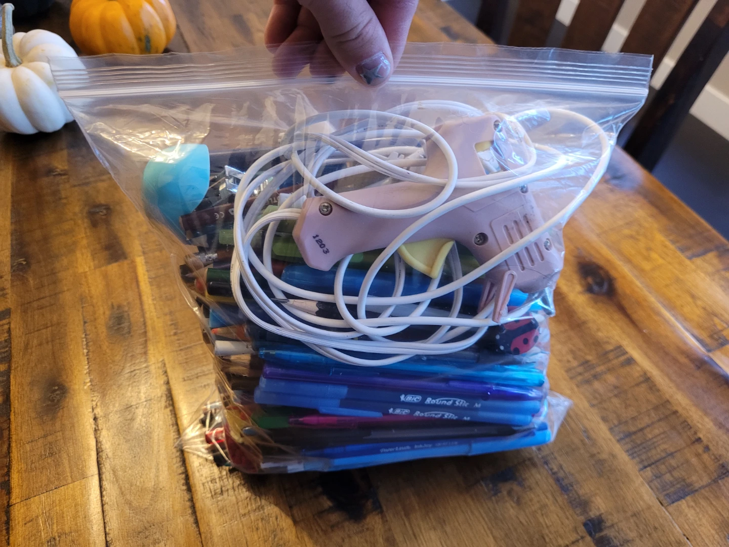 Free assorted pens, pencils, glue gun and stapler. - photo 4
