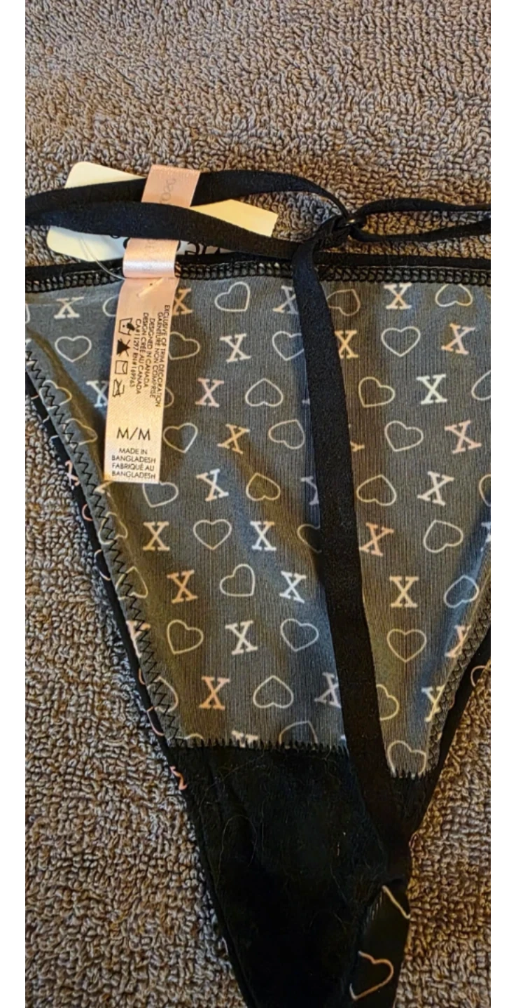 Victoria's Secret heart pattern thong size M - photo 2