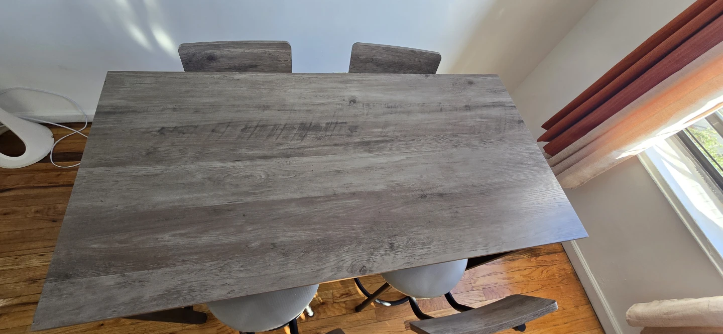 Counter Height Dining Table Set with 4 Stools - photo 5