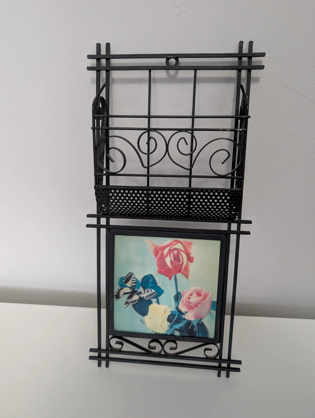 Mid Century Holographic Mail/Letter Holder Shelf