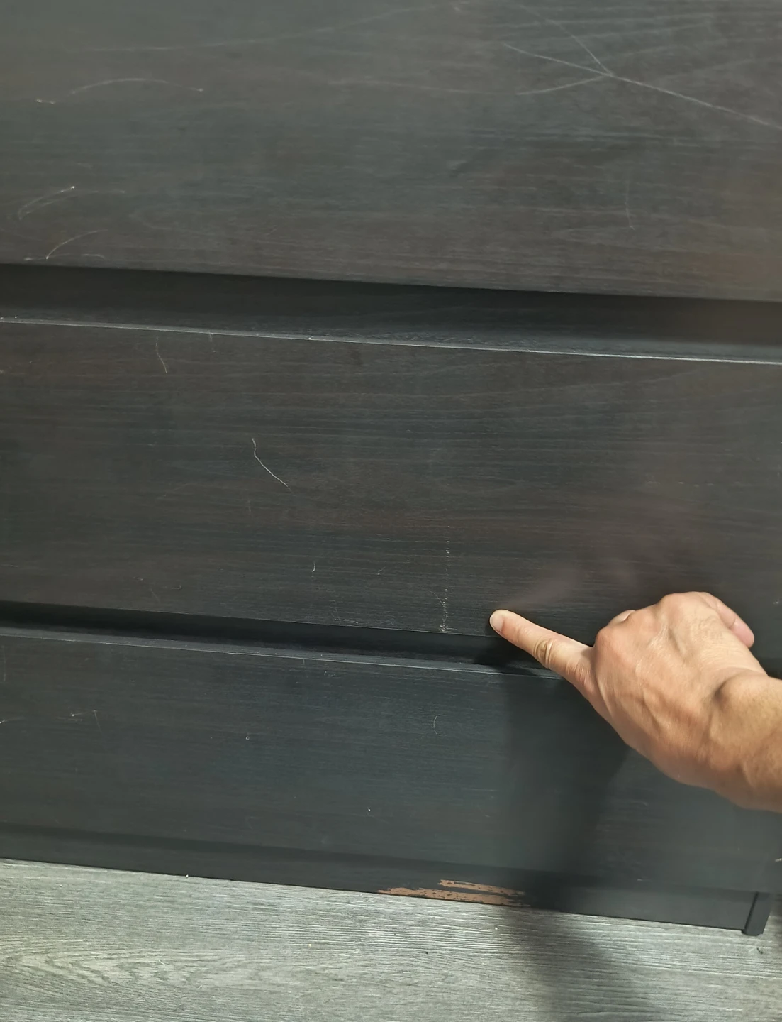 Dark Brown 5-Drawer Dresser - photo 3