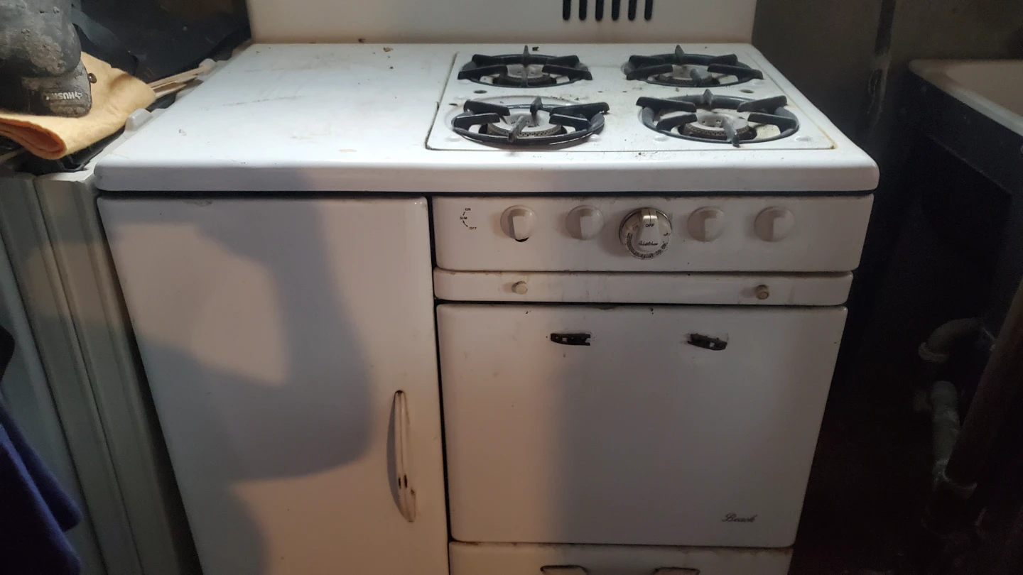 Old gas stove