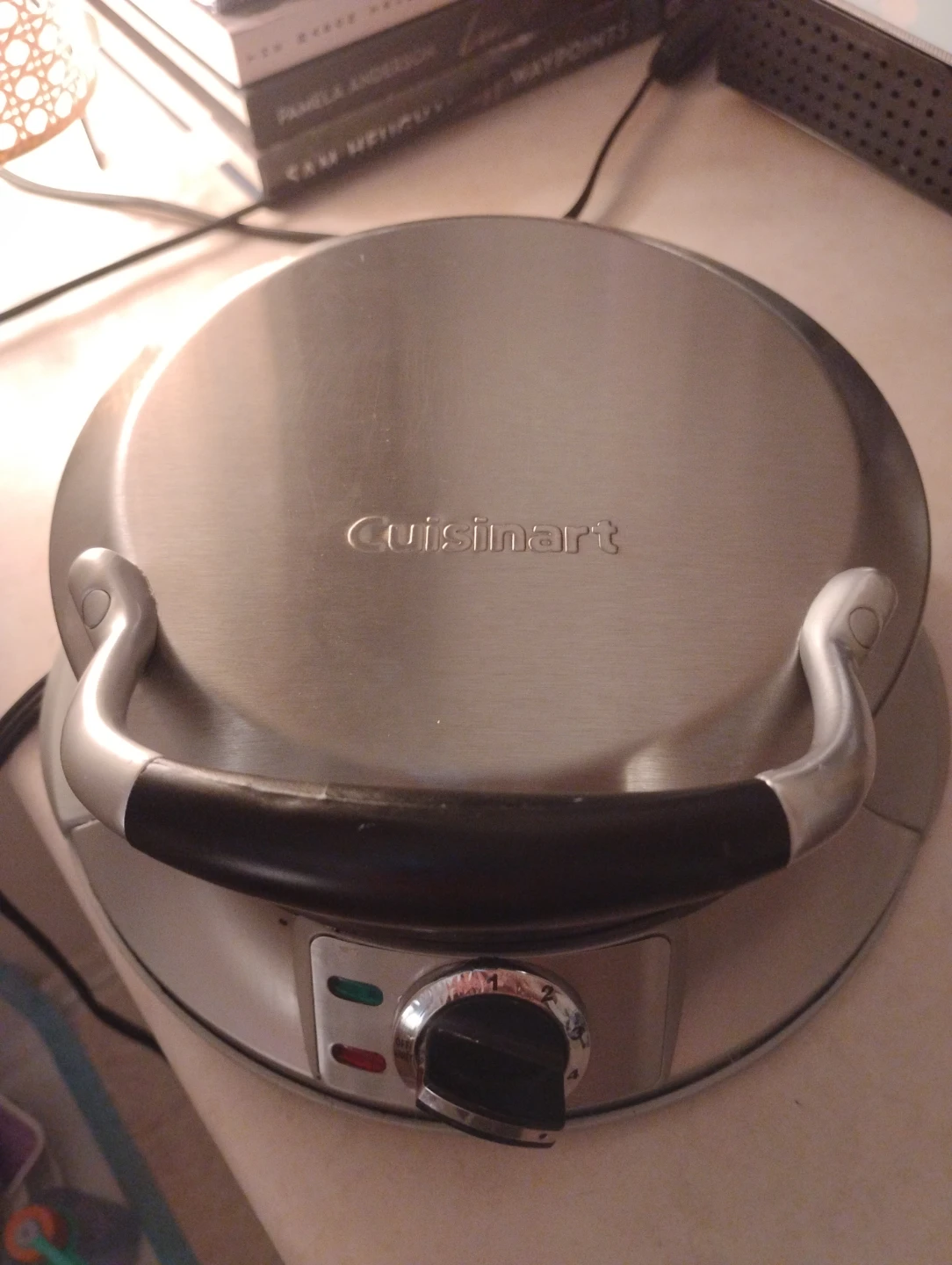 $70 Cuisinart Round Waffle Maker (Like New) - photo 3