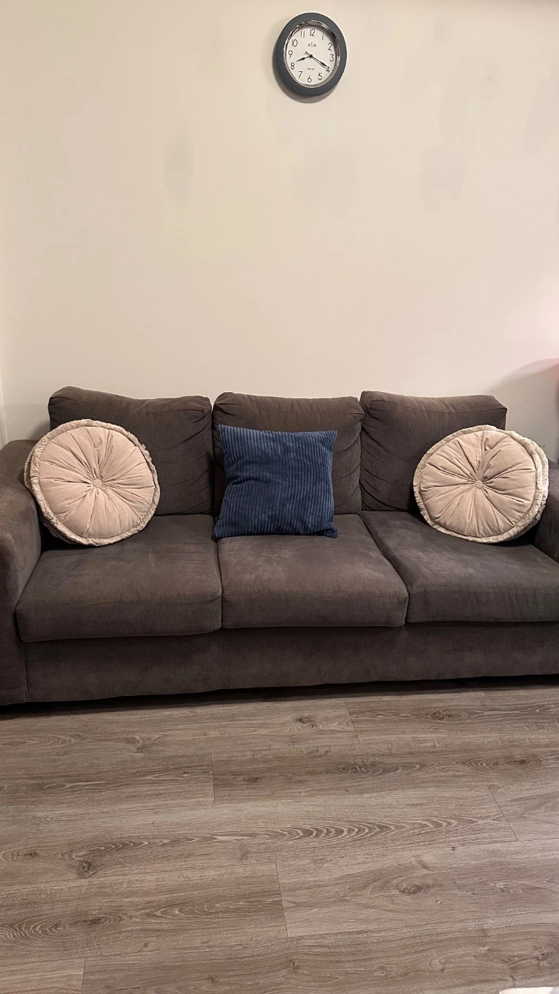 Dark Grey Three-Seater Sofa - photo 2