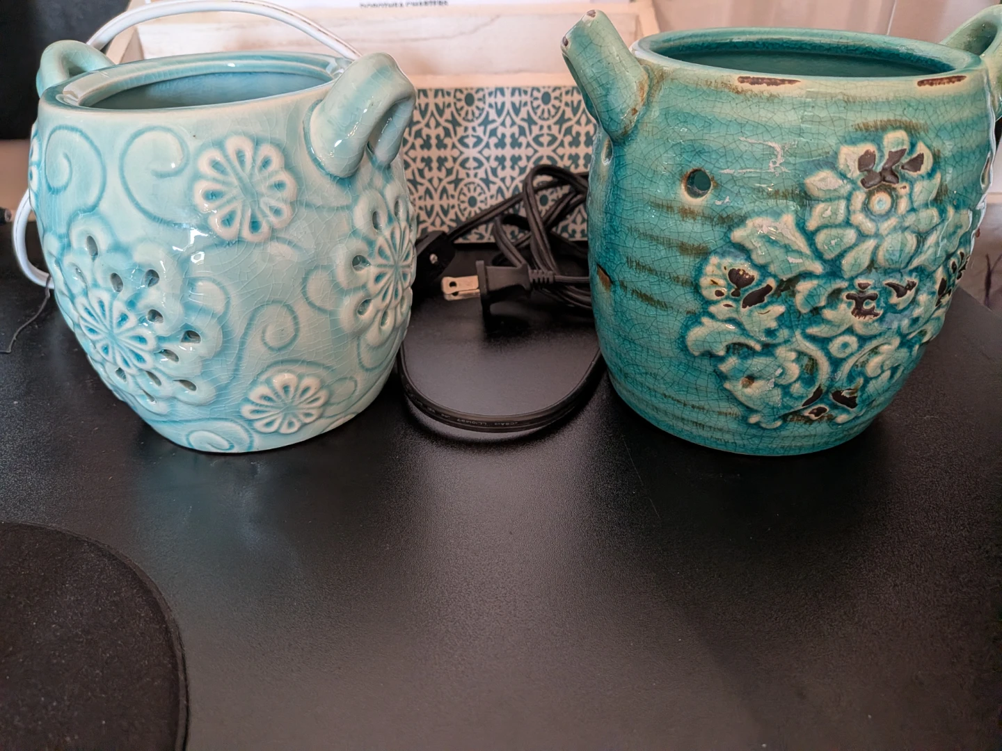 Scentsy Rustic Bloom Wax Warmer 2-Piece Set