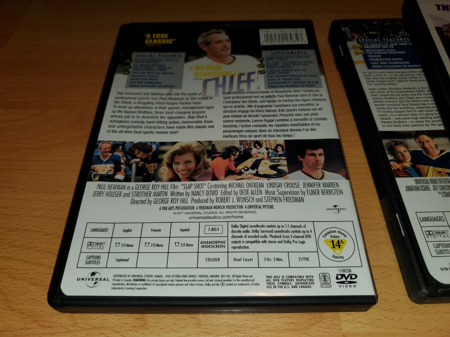 Slap Shot Movie Trilogy DVD Set - photo 2