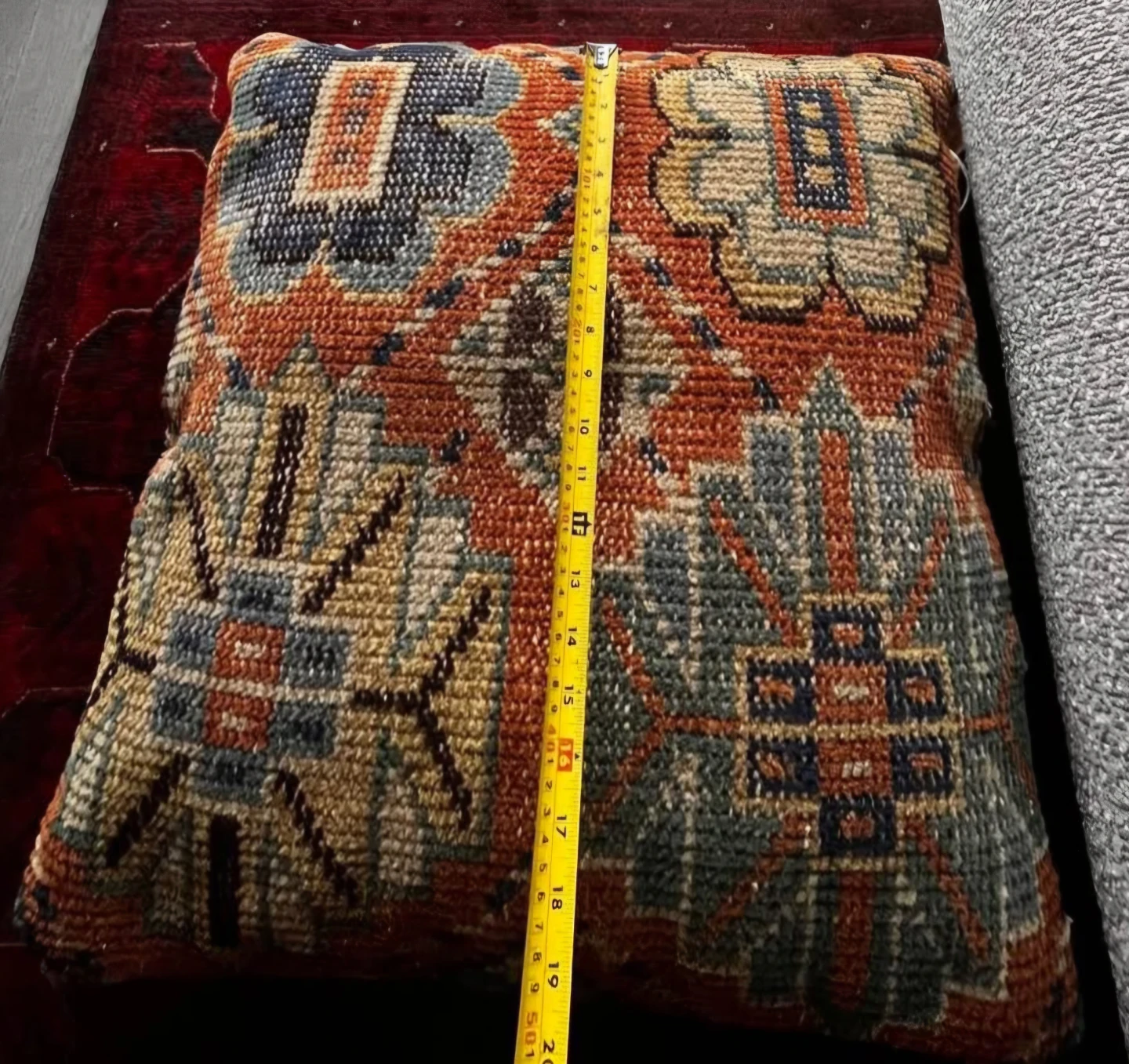 Textured Decorative Floor Cushion kilim