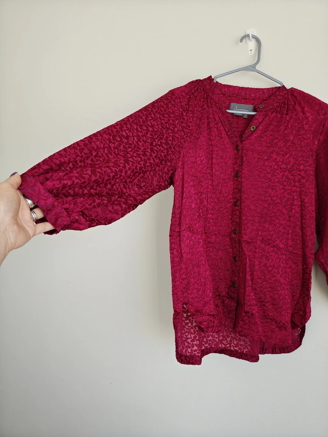 Anthropologie Pink Button-Down Shirt - photo 3